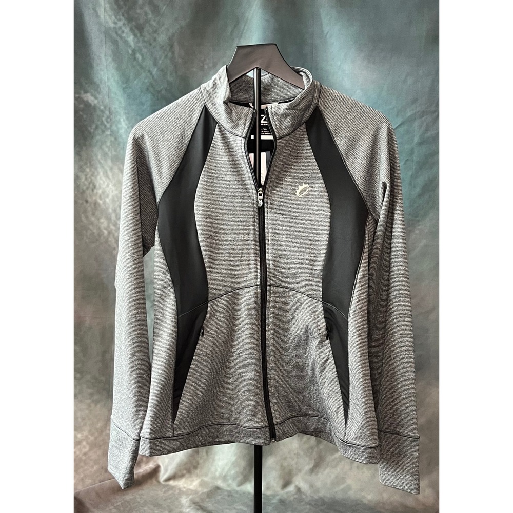 Cutter & Buck Women's DryTec Full Zip Jacket Gray Large Golf‎ Athletic UPF 50+